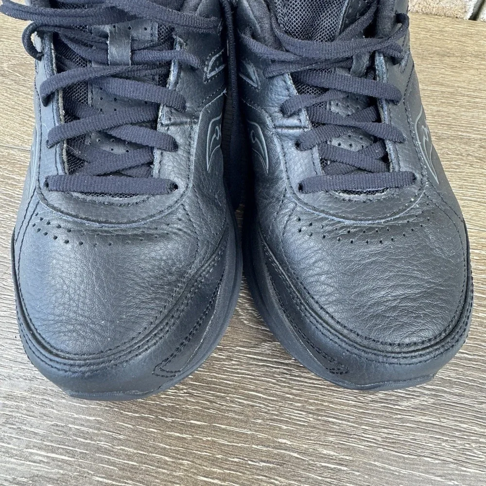 Saucony Echelon Walker 3 Shoes Womens Size 8W Wide Black Leather S50201-2